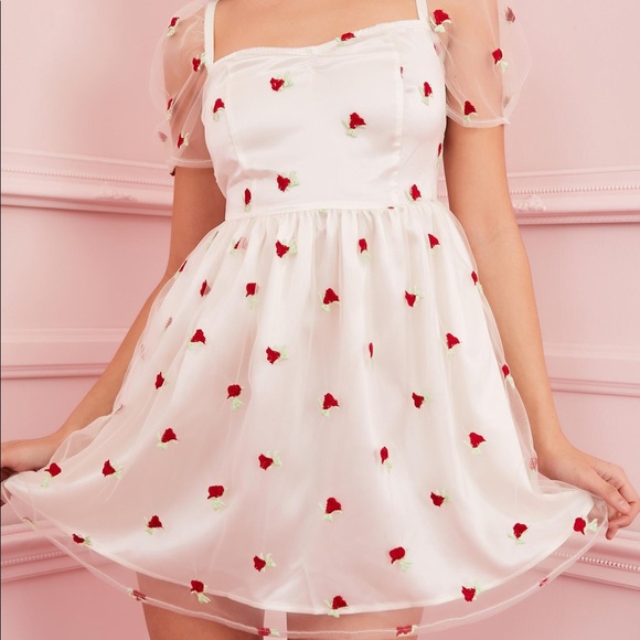 Dolls Kill Dresses & Skirts - Sugar Thrillz Forever Yours Babydoll Dress